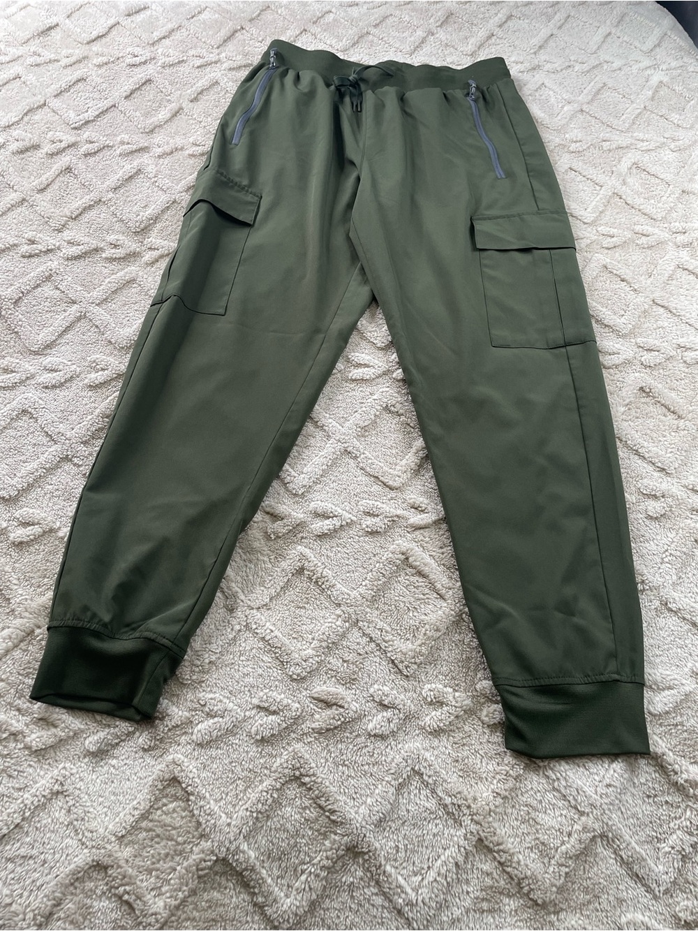 Libin  Olive Cargo Jogger Pants - Size Medium